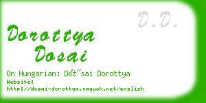 dorottya dosai business card